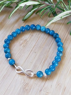 Bracelet Apatite bleue &...