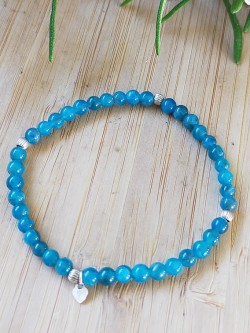 Bracelet Apatite bleue &...