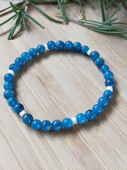 Bracelet Apatite bleue &...