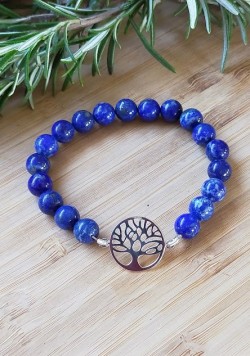 Bracelet Lapis lazuli &...