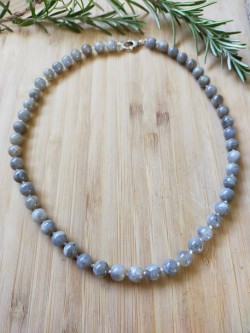 Collier Labradorite 6 mm